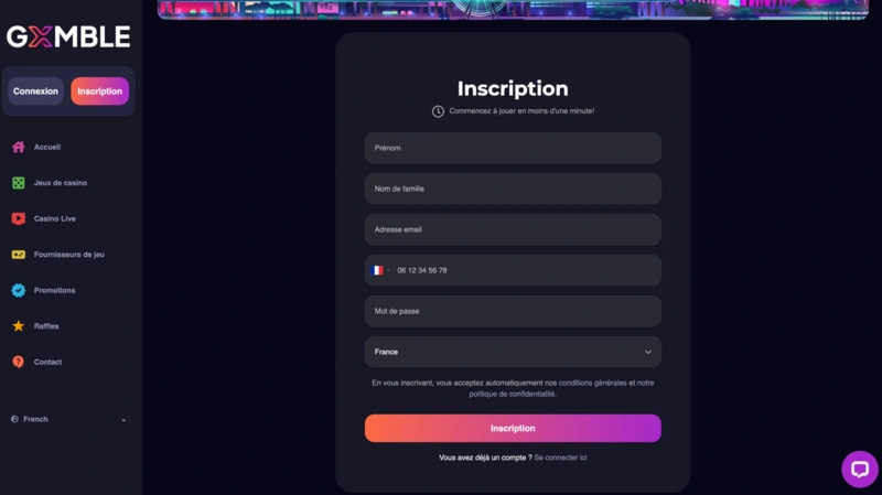 Gxmble Login
